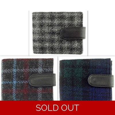 HARRIS TWEED 'Barra' Wallet with Coin Section